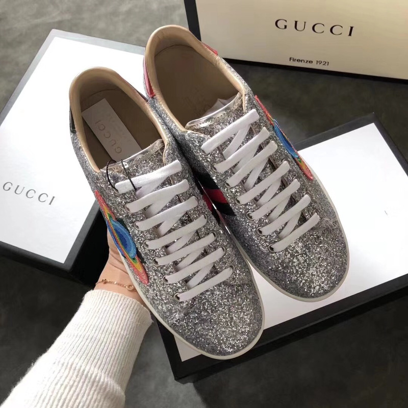 G*u*i new ace glitter sneakers