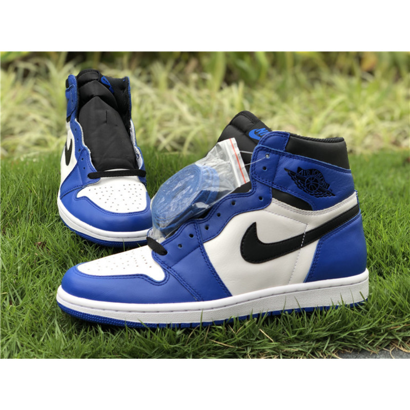 Air Jordan 1 High Sneakers Blue white Men Women