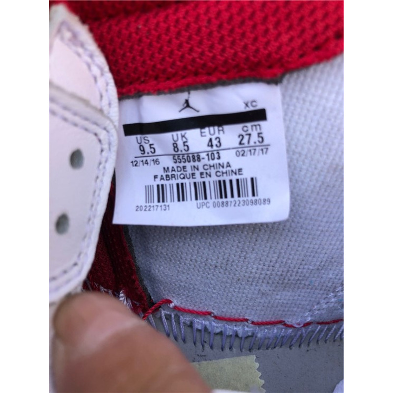 Air Jordan 1 OG"Metallic Red"555088 103 Sneakers Men