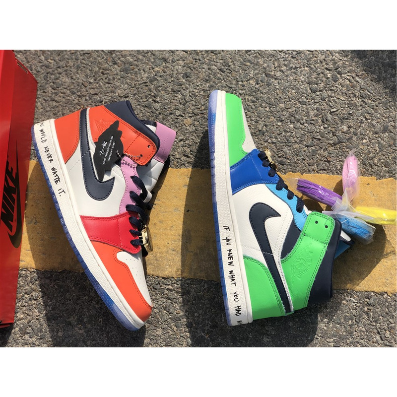 Melody Ehsani x Air Jordan 1 Mid WMNS"Fearless"CQ7629 100 Sneakers Men Women