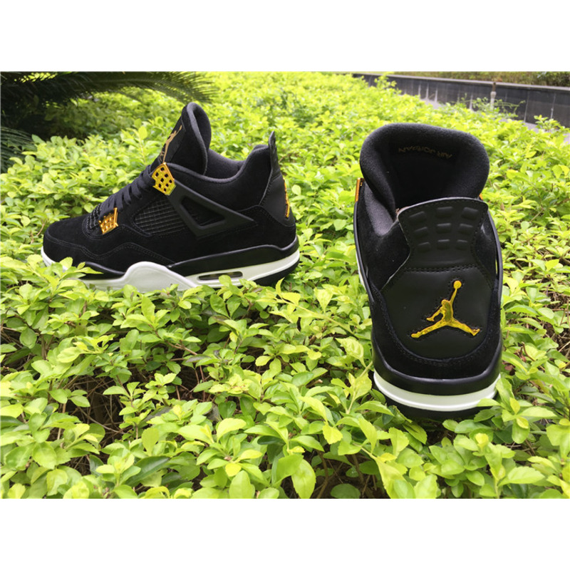 Air Jordan 4"Black Suede"308497 032 Sneakers Men