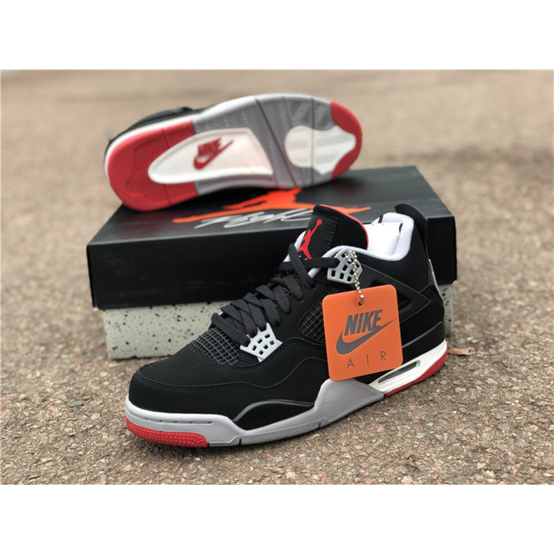 Air Jordan 4 RETRO Bred 2019 308497 060 Sneakers Men