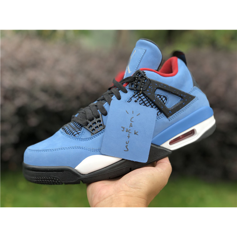 T S x Air Jordan 4 RETRO"Houston Oilers 308497 406 Sneakers Men