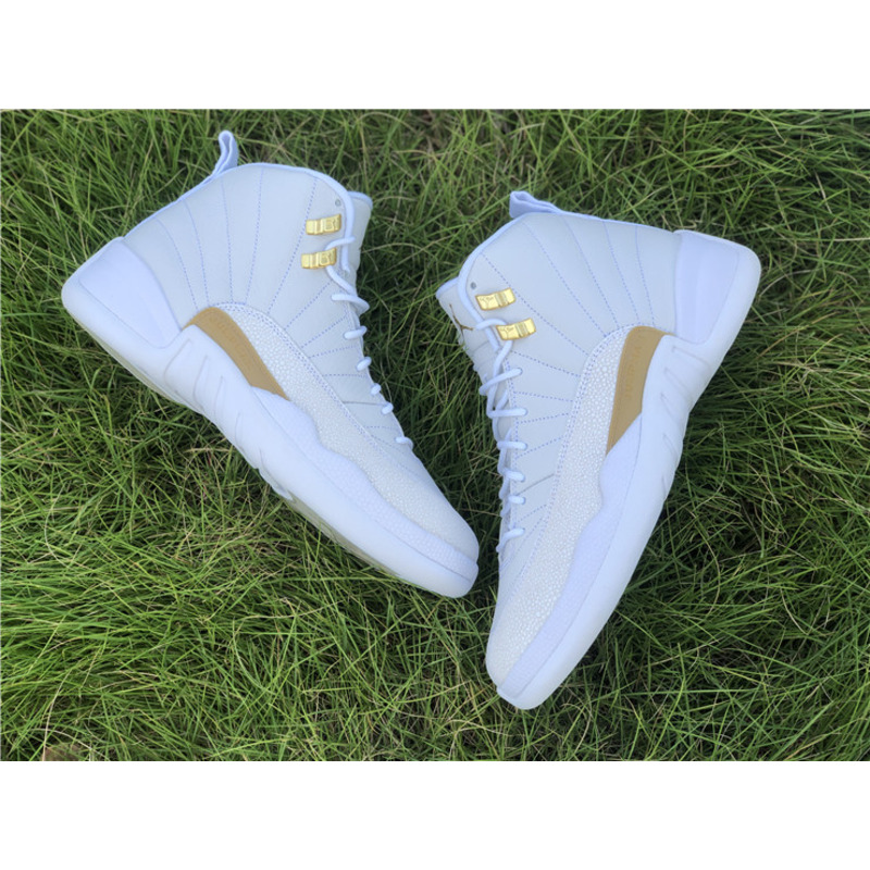 Air Jordan 12"White" OVO 873864 102 Sneakers Men