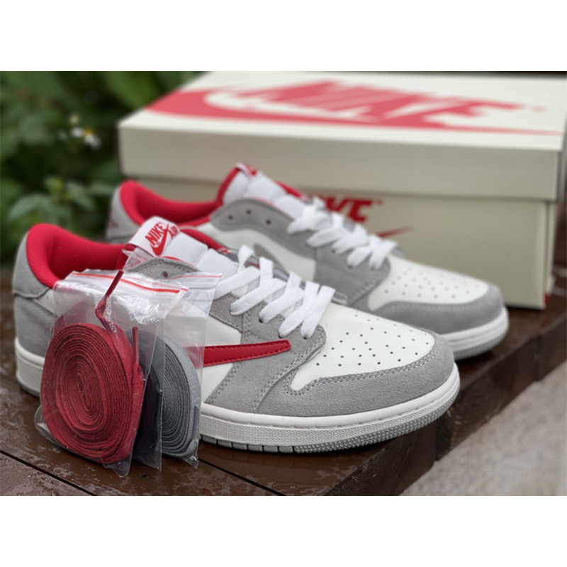 Air Jordan 1 low T S league grey red hook sneakers men women DC6991 016
