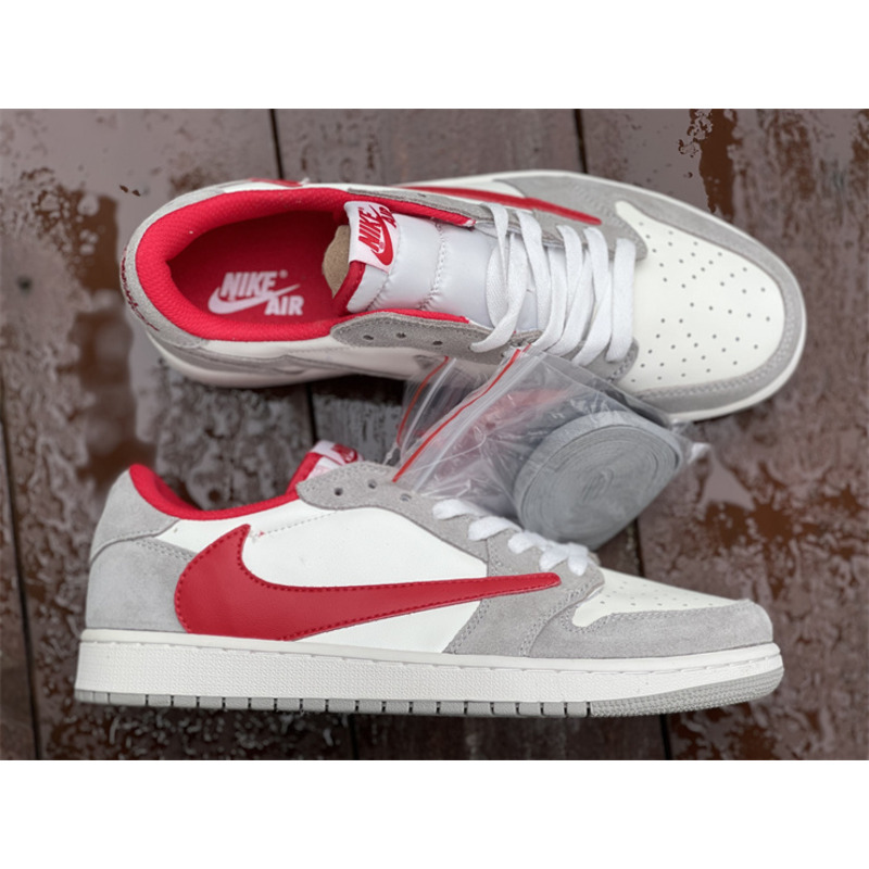 Air Jordan 1 low T S league grey red hook sneakers men women DC6991 016