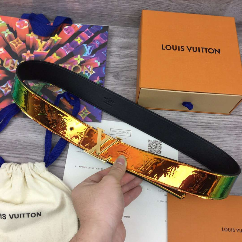 l**is V*t*n shape 40mm reversible belt (golden buckle)