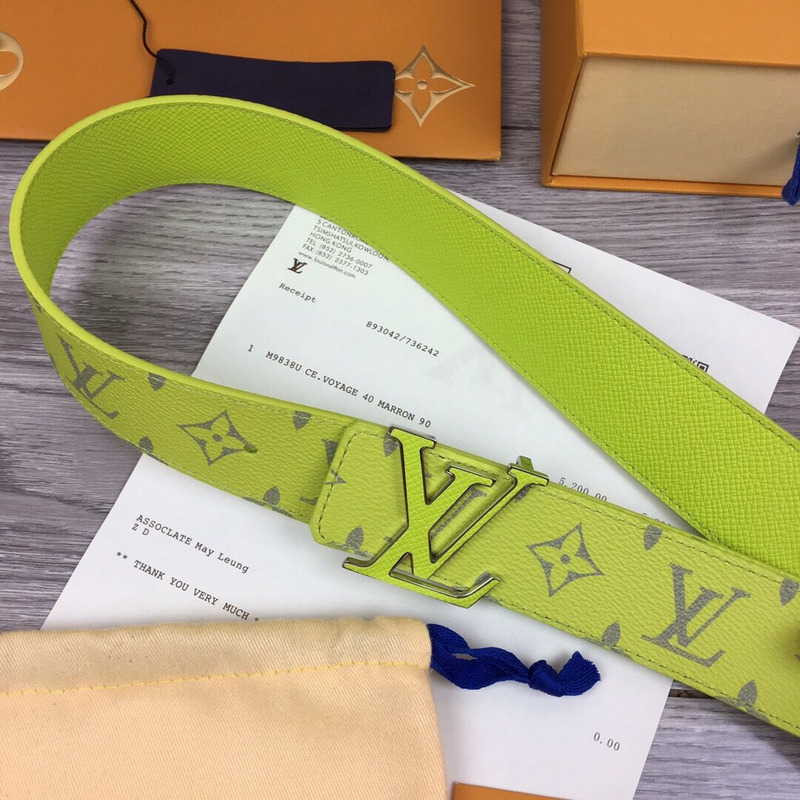 l**is V*t*n initiales reversible belt in yellow