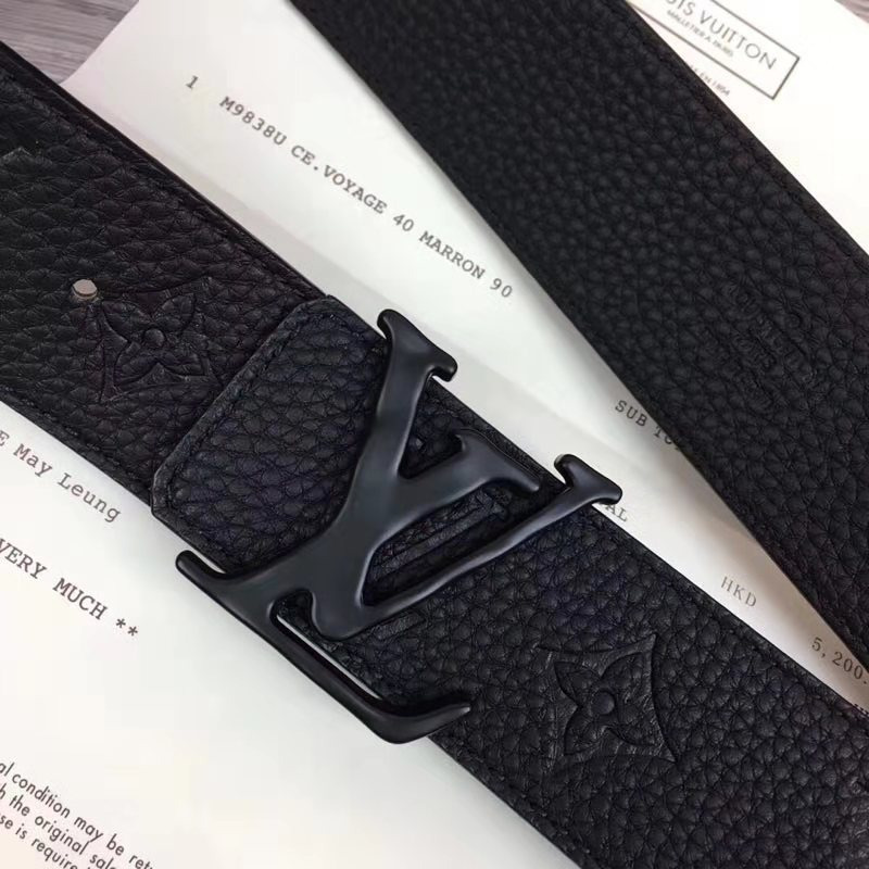l**is V*t*n monogram reverso belt in black