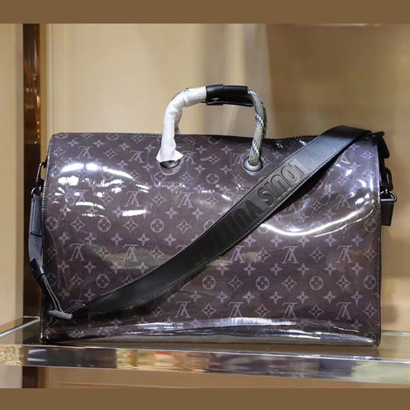 l**is V*t*n keepall bandouliere 50 monogram glaze duffle bag