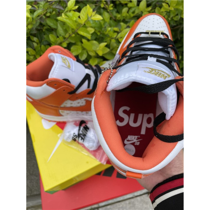 S*p*e x nike sb dunk high "stars orange" sneakers men women
