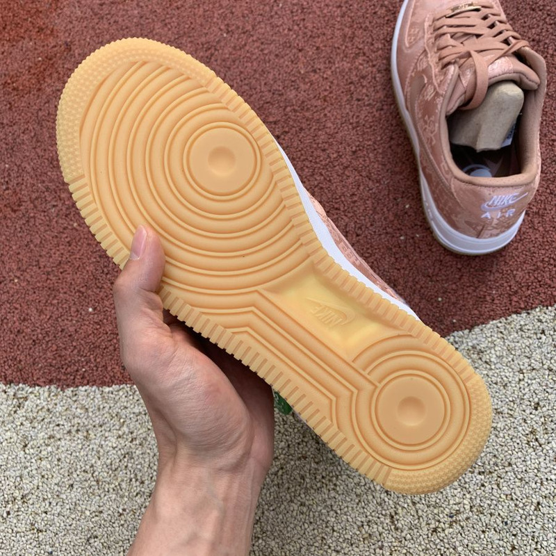 CLOT x Nike Air Force 1 Rose Gold Pink Silk CJ5290 600 Sneakers men women