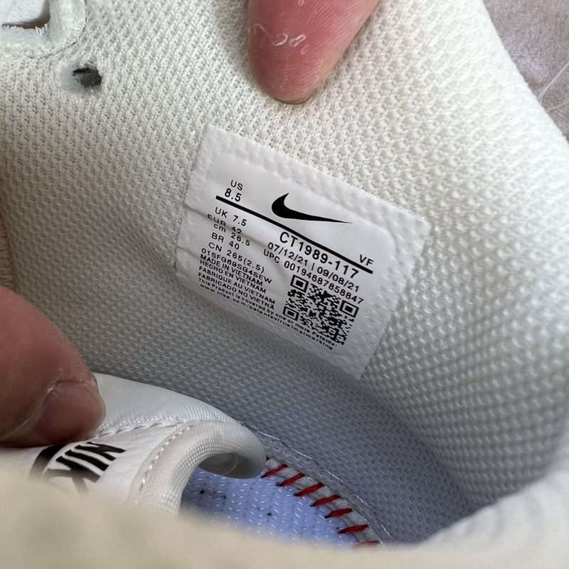 Nike Air Force 1 Mid White Black Tai Chi CT1989 117 Sneakers Men Women