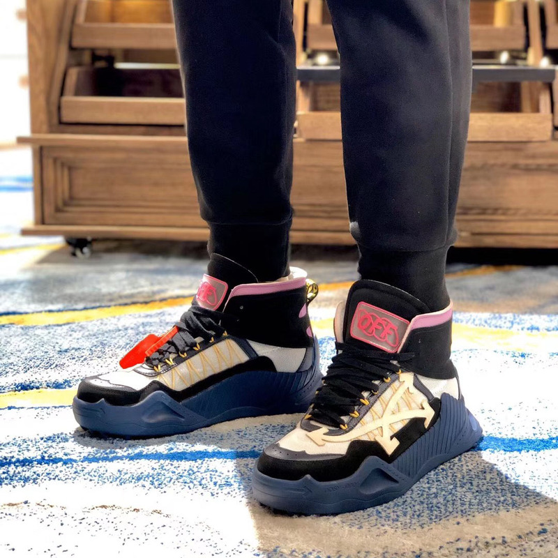 Off-White High Top Running Sneakers