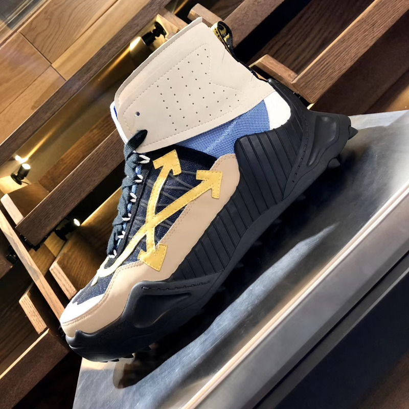 Off-White High Top Running Sneakers
